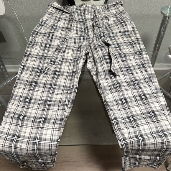 SO Black and White Plaid Pants - Picture 1 of 4